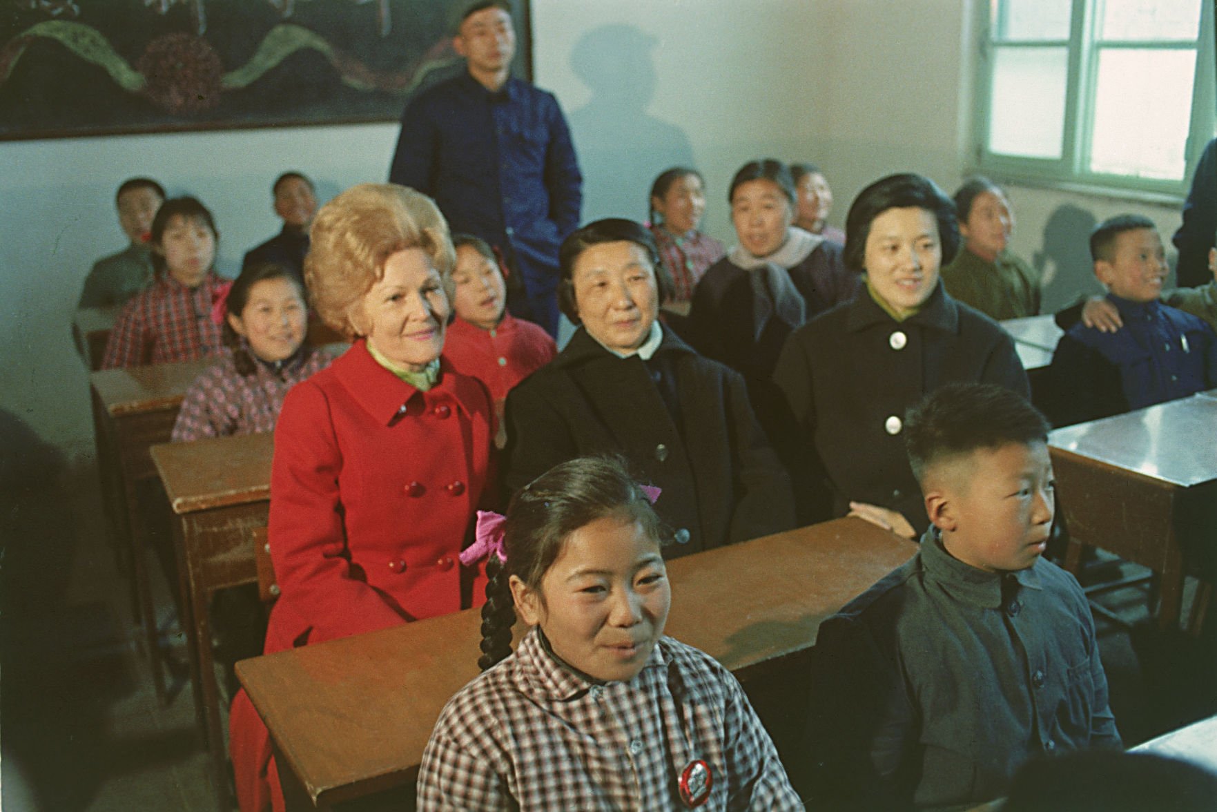 Pat Nixon at School